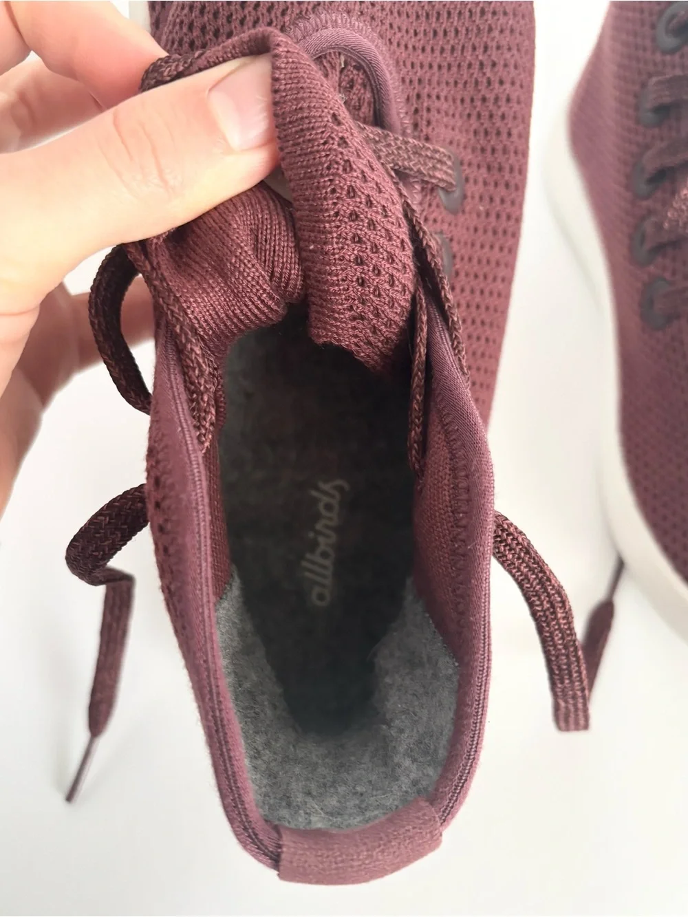 Allbirds Maroon Tree Topper High Top Sneakers